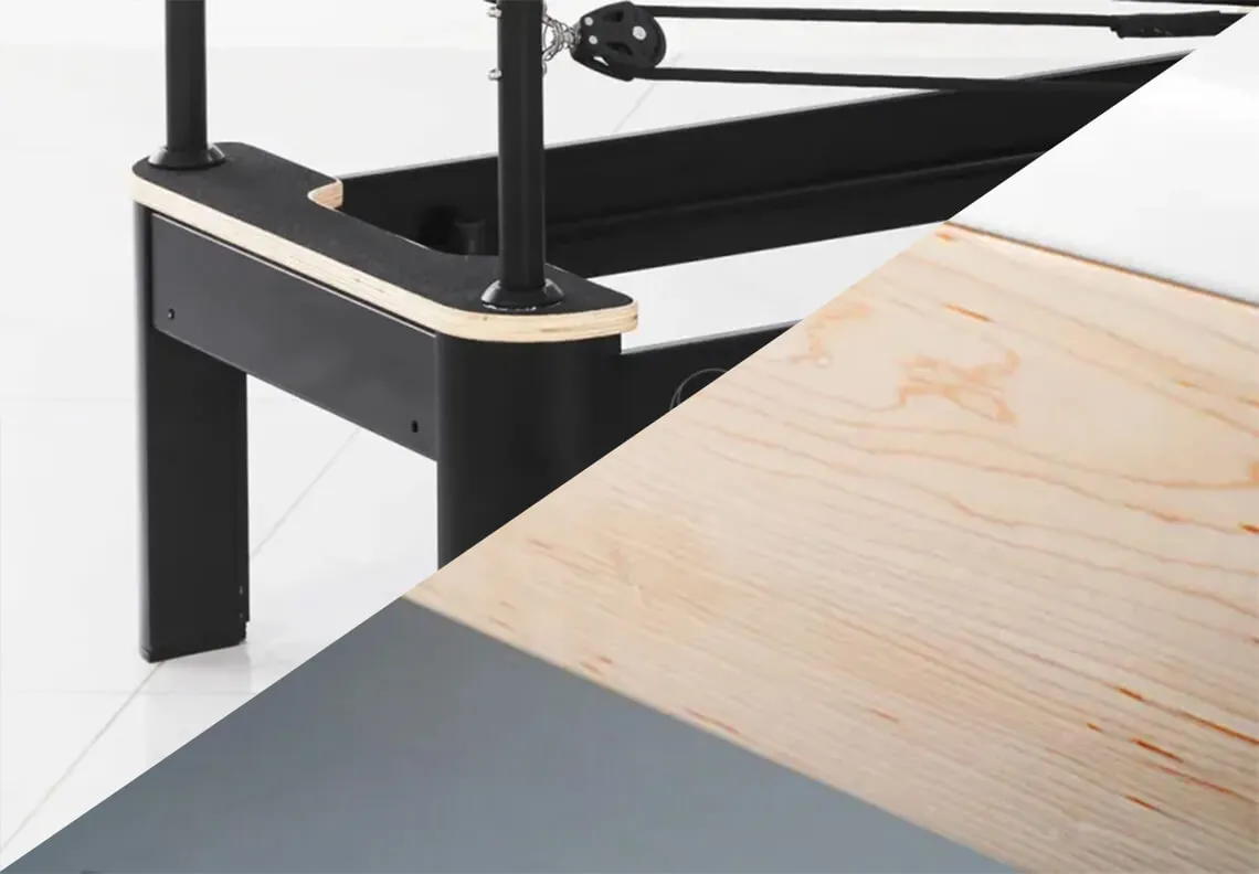 高品質木材のホワイトメープルと強度と軽さを両立したアルミ合金